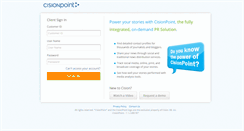 Desktop Screenshot of cisionpoint.cision.com
